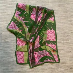 Authentic Coach Silk Scarf